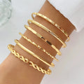 Layered Chain Bracelet Set - LUMÉA