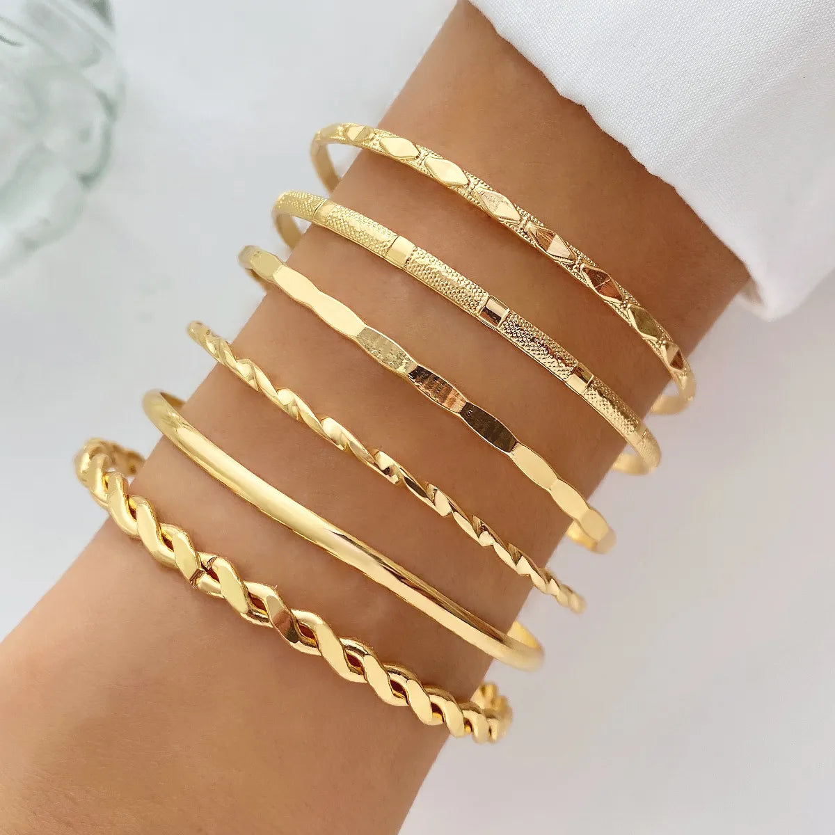 Layered Chain Bracelet Set - LUMÉA