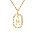 Collier initiale personnalisé en acier inoxydable doré LUMÉA