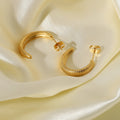 Crescent Hoop Earrings