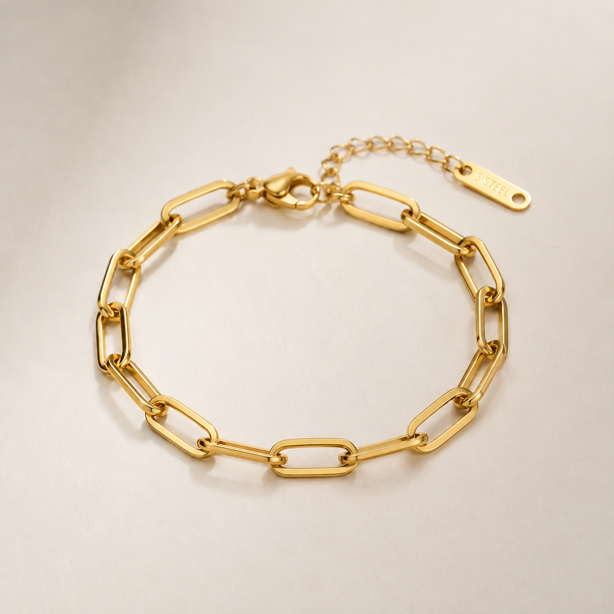 Bracelet Chaîne Maille Rectangulaire